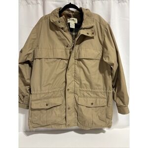 VTG Eddie Bauer Wool Lined Mountain Parka Men's Sz M #16258‎ Tan Plaid